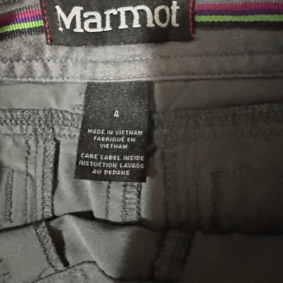 Marmot Shorts Womens 4 Gray Hiking Outdoor Trail Zip Pocket Lightweight Stretch - Picture 6 of 11